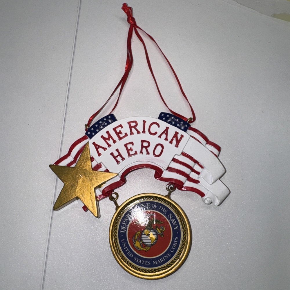 American Hero US Navy Marine Corps Challenge Coin Ornament Military Collectible